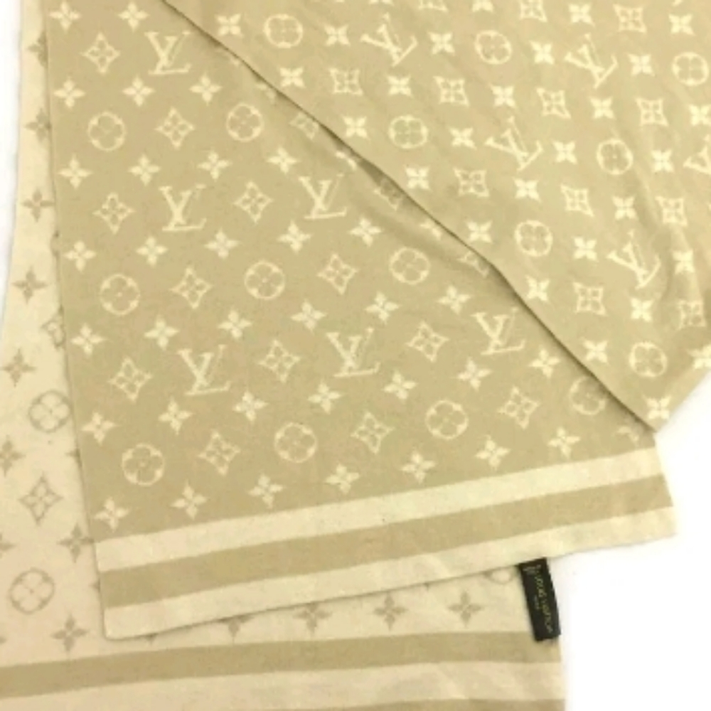 LOUIS VUITTON MONOGRAM CASHMERE SILK SCARF /A0614 - Picture 14 of 14